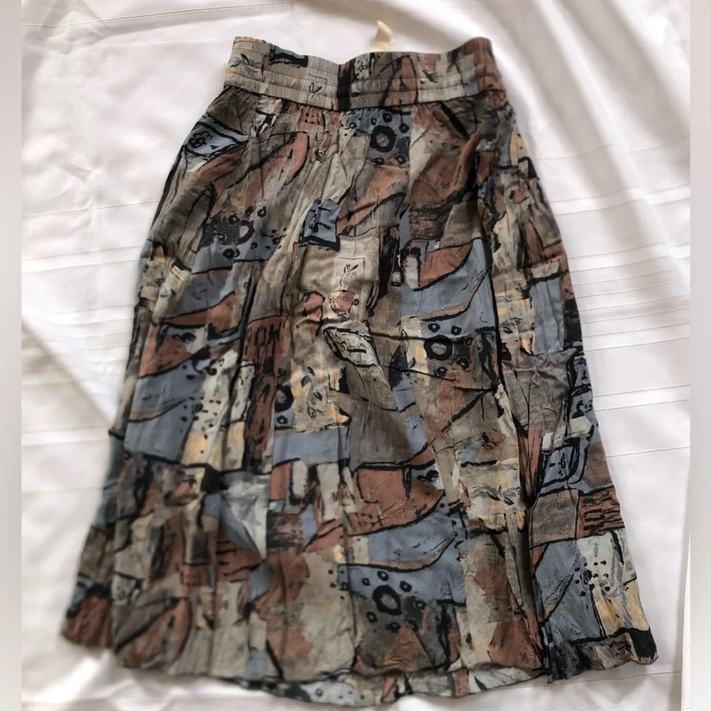 Wilfred Multicolour Abstract Boho Skirt - Picture 6 of 11